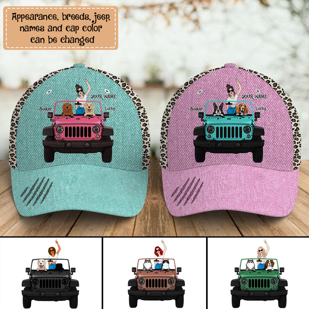 Personalized Gift For Dog Cat Lovers Girl Cap