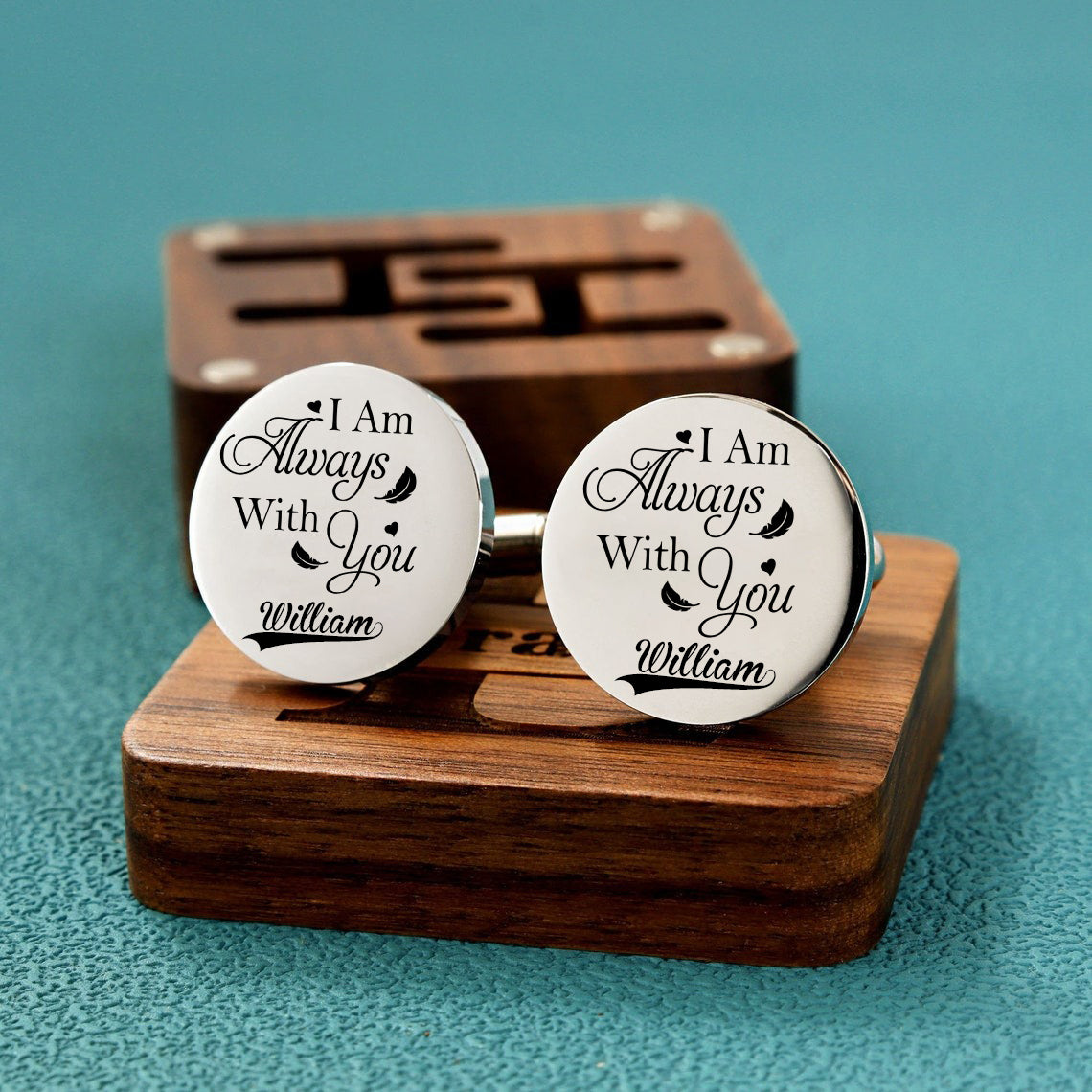 personalized Memorial cufflinks-Remembrance Gift