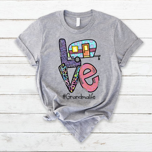Personalized Love Camping Grandmalife with kids T-shirt