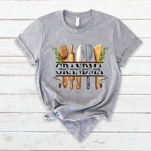 Grandma And Kids Personalized Cooking Tools T-Shirt