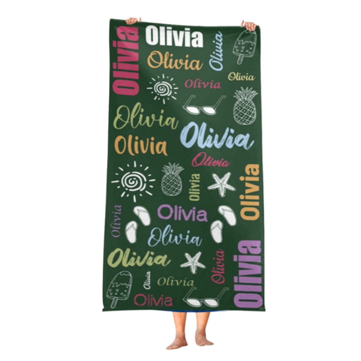 Personalized Lovely Summer & Beach Towel