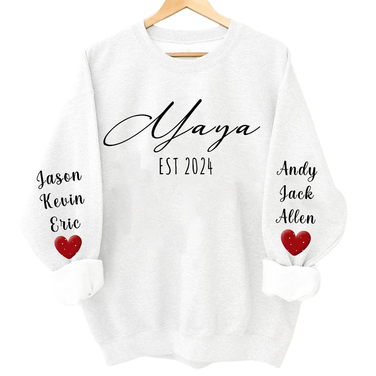 Personalized Mama Sweatshirt With Kids Names