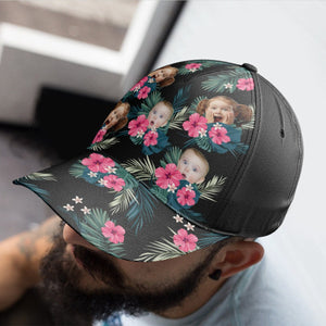 Custom Face Summer Tropical - Personalized Photo Classic Cap