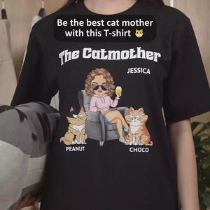 Personalized T-shirt - The Cat Mother - Gift For Cat Moms,Cat Lovers,Women