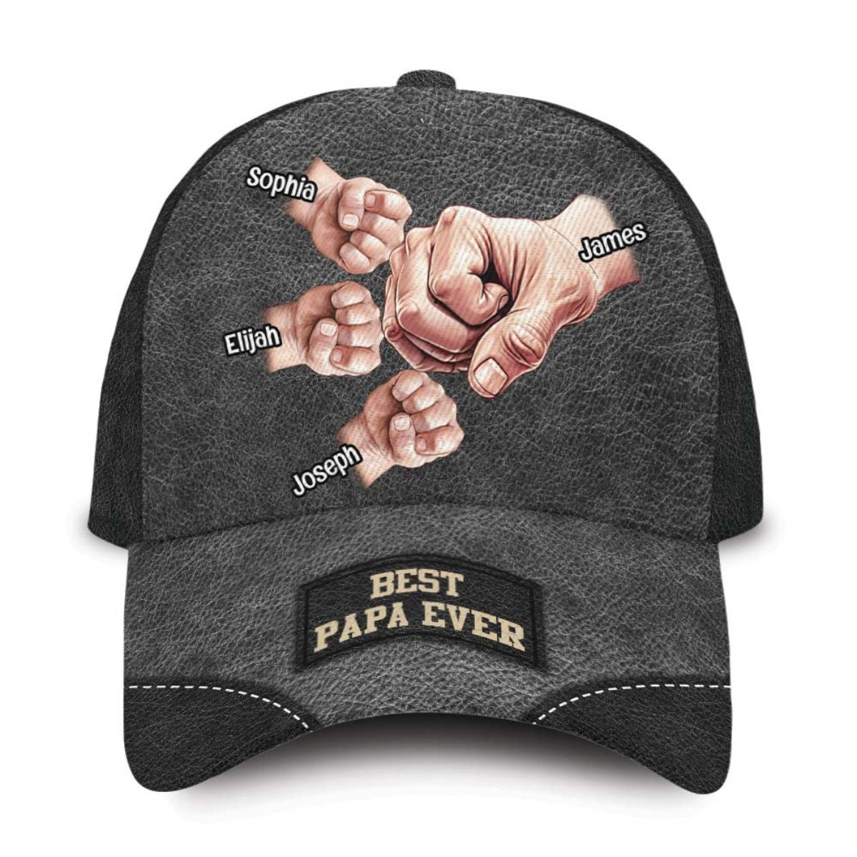 Personalized Name Best Papa Ever Cap Gift For Grandpa