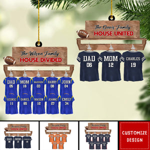 Loving Family Christmas Ornament - Personalized Gifts For American Football