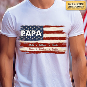 Proud To Be American - Family Personalized Pure Cotton T-Shirt