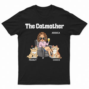 Personalized T-shirt - The Cat Mother - Gift For Cat Moms,Cat Lovers,Women