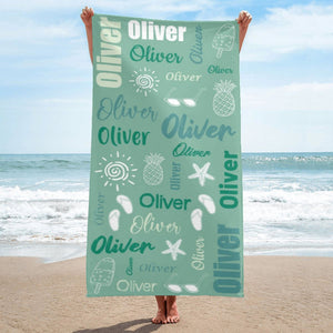 Personalized Lovely Summer & Beach Towel