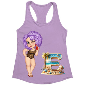 Girls Trip Beach Monogram Personalized Tank Top