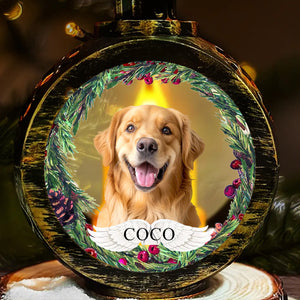 Custom Photo Your Furry Friend Always Lights Up Your Day - Dog & Cat Personalized Candlelight Lantern Ornament