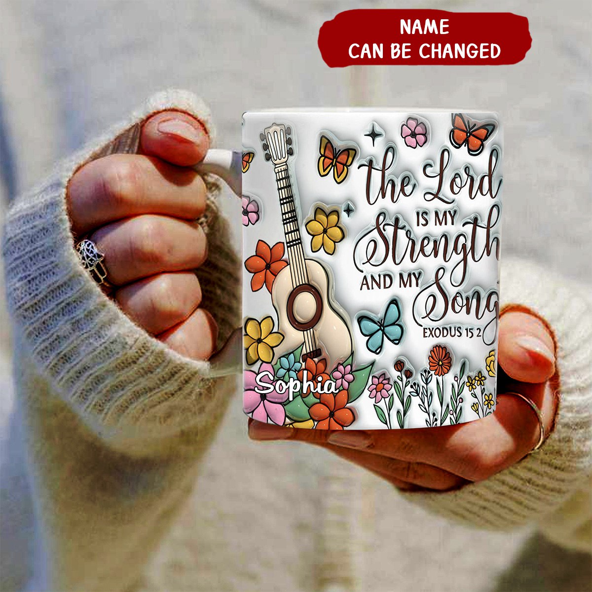 Personalized The Lord Is My Strength And My Song Mug