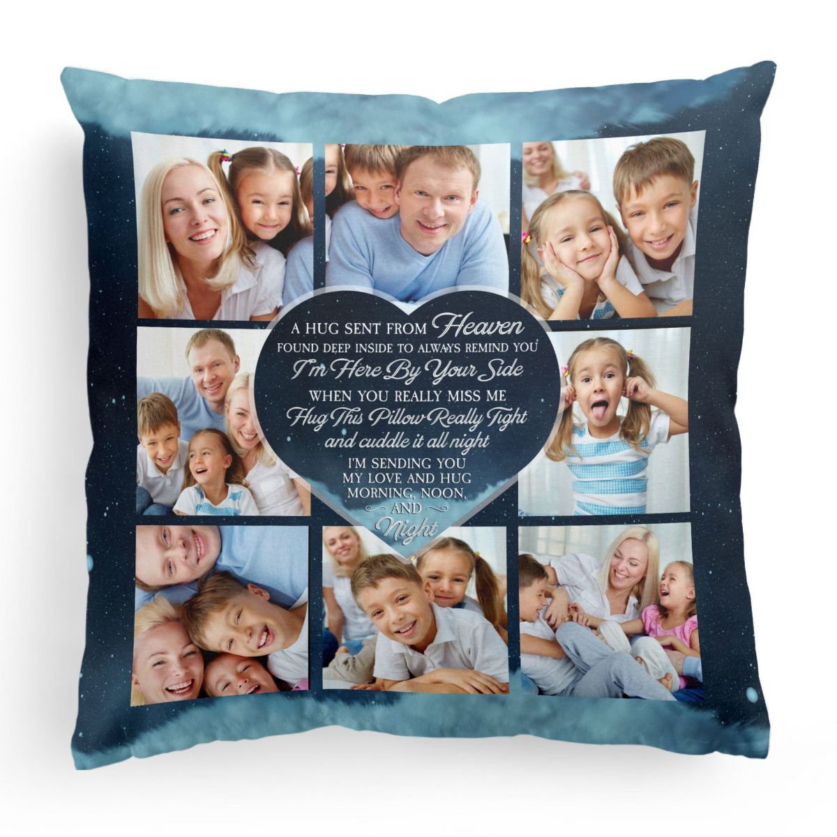 A Hug Sent From Heaven - Personalized Photo Pillow