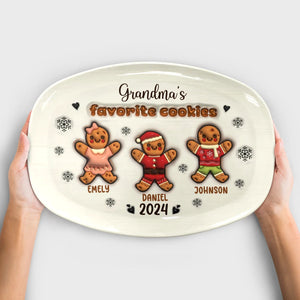 Grandma Favorite Cookies Personalized Platter