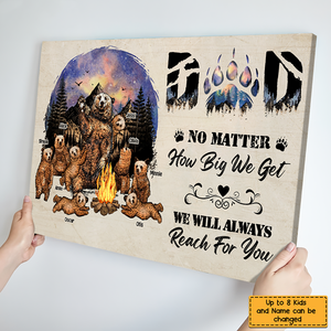 Personalized Dad We'll Always Reach For You Canvas