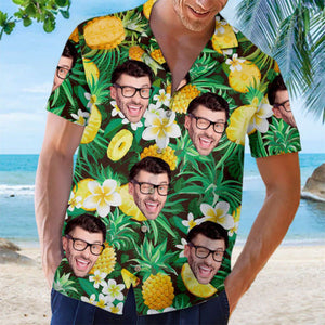 Personalized Photo Hawaiian Beach Shirt