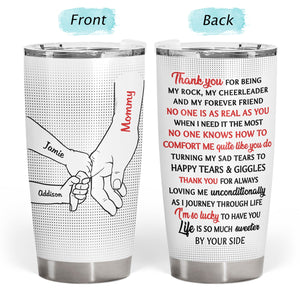 Personalized Hand In Hand, I Will Always Protect You - Birthday, Loving Tumbler