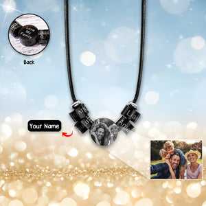 Personalized Family/Friends Name & Photo Bead Necklace