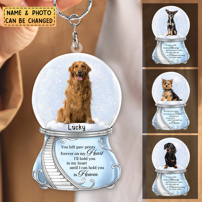Personalized If Tears Could Build a Stairway Memorial Dog Acrylic Keychain