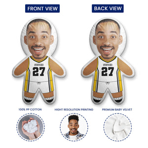 Custom Photo Basketball Team - Gift For Kids/Man - Personalized Doll Keychain