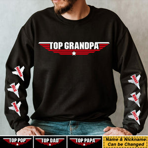 Personalized Top Grandpa Dad Kid Sweatshirt
