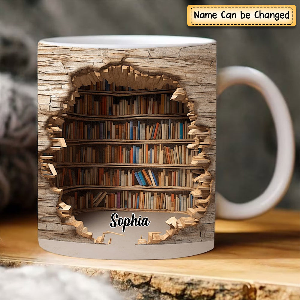 Personalized Reading Books Mug