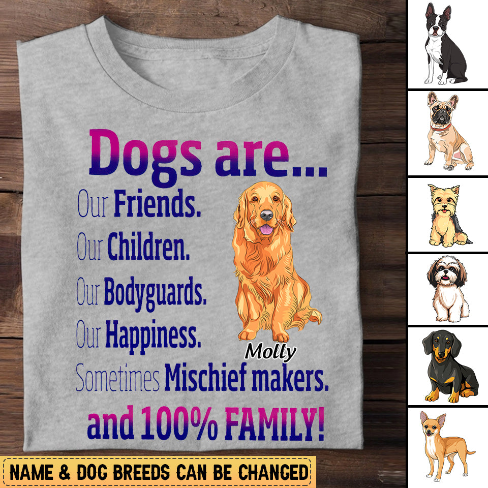 Personalized Gift For Dog Lovers Dogs Are Our Friends T-Shirt