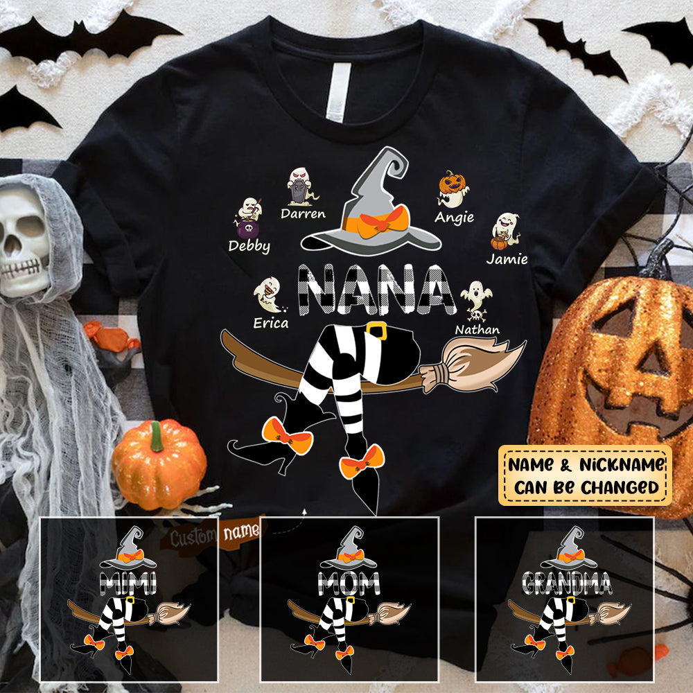Personalized Mimi And Kids Witch T-Shirt
