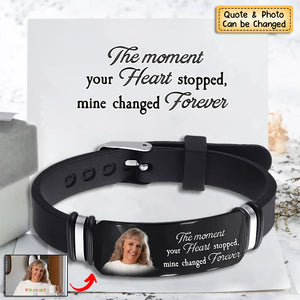 Custom Photo I'm Always With You - Memorial Gift For Family, Friend - Personalized Engraved Bracelet