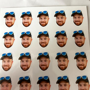 Personalized Funny Face Stickers