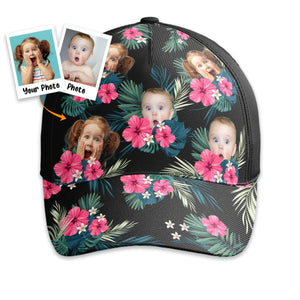 Custom Face Summer Tropical - Personalized Photo Classic Cap