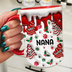 Christmas Tree Cakes Grandma With Xmas Snack Cakes Grandkids Personalized Accent Mug