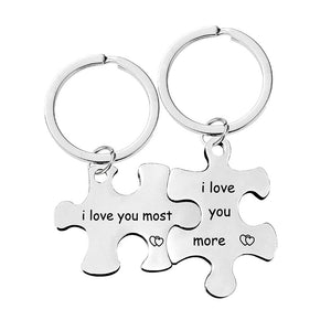 Gift For your lover-Couple Puzzle Key Chain