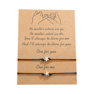 Five-Pointed Star Couple Bracelets