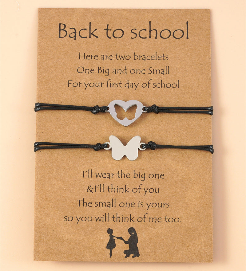 Back to School Butterfly Card Bracelet