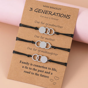 3 GENERATIONS Card Bracelets