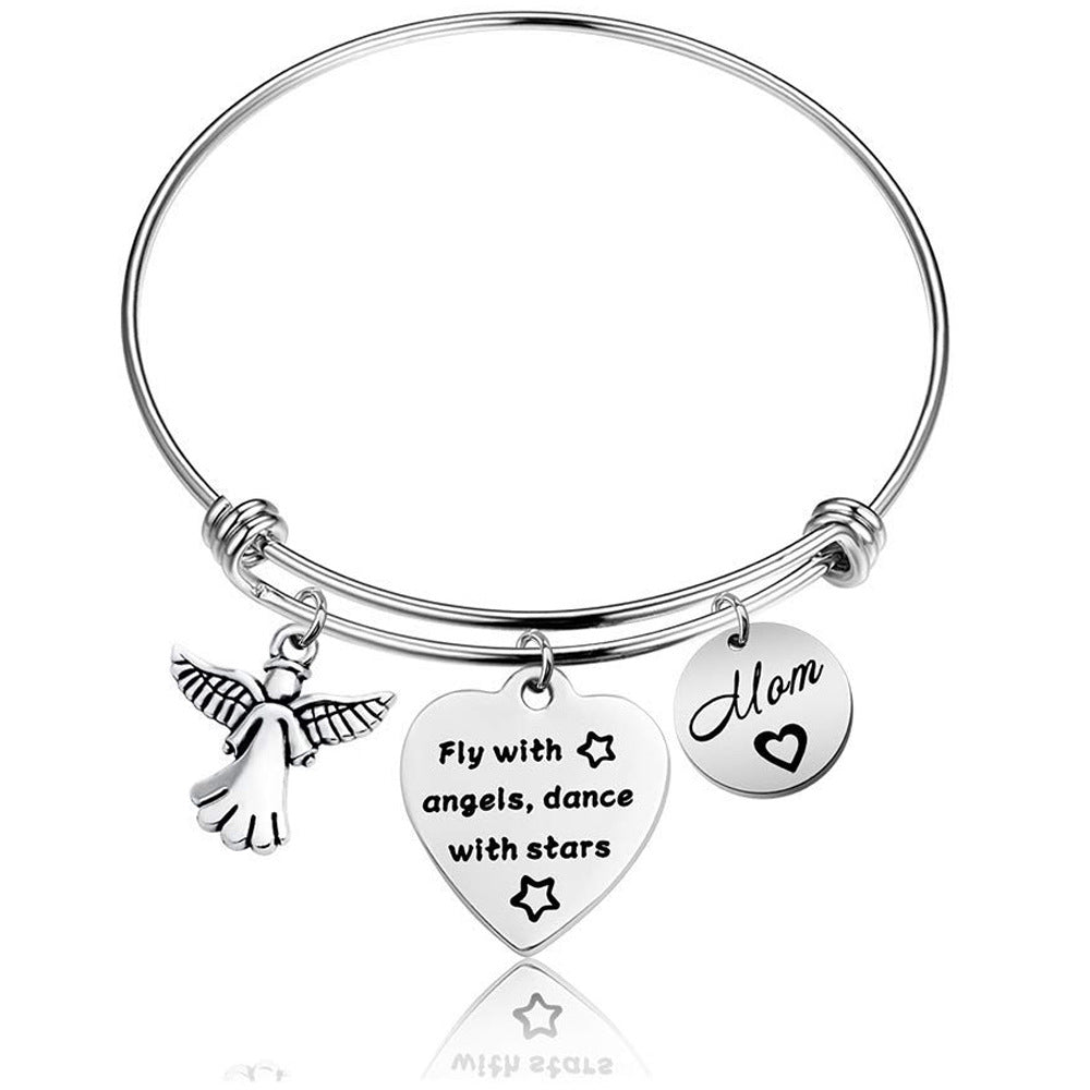 Fly with angels mom Bracelet