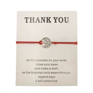 THANK YOU Tree of Life Bracelet Thanksgiving Day