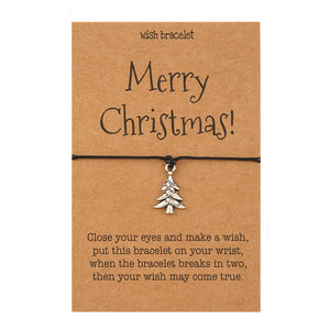 Merry Christmas wish card Bracelet