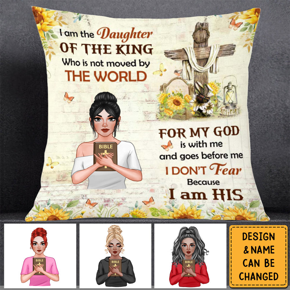 Gift For Daughter The Daughter Of The King Pillow