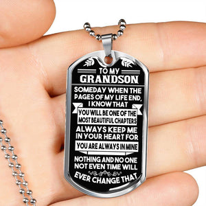 To My Grandson-Necklace