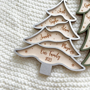 Personalized Christmas tree Family Ornament Christmas Gift