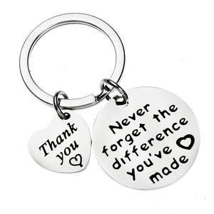 Key Chain - Never forget the difference you've made
