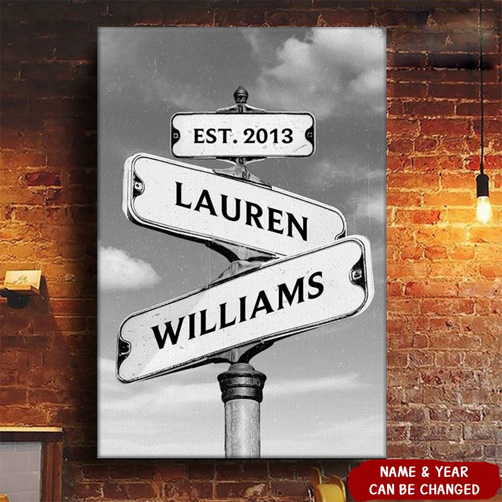 Always Beside You - Couple Personalized Custom Poster Canvas - Gift For Husband Wife, Anniversary