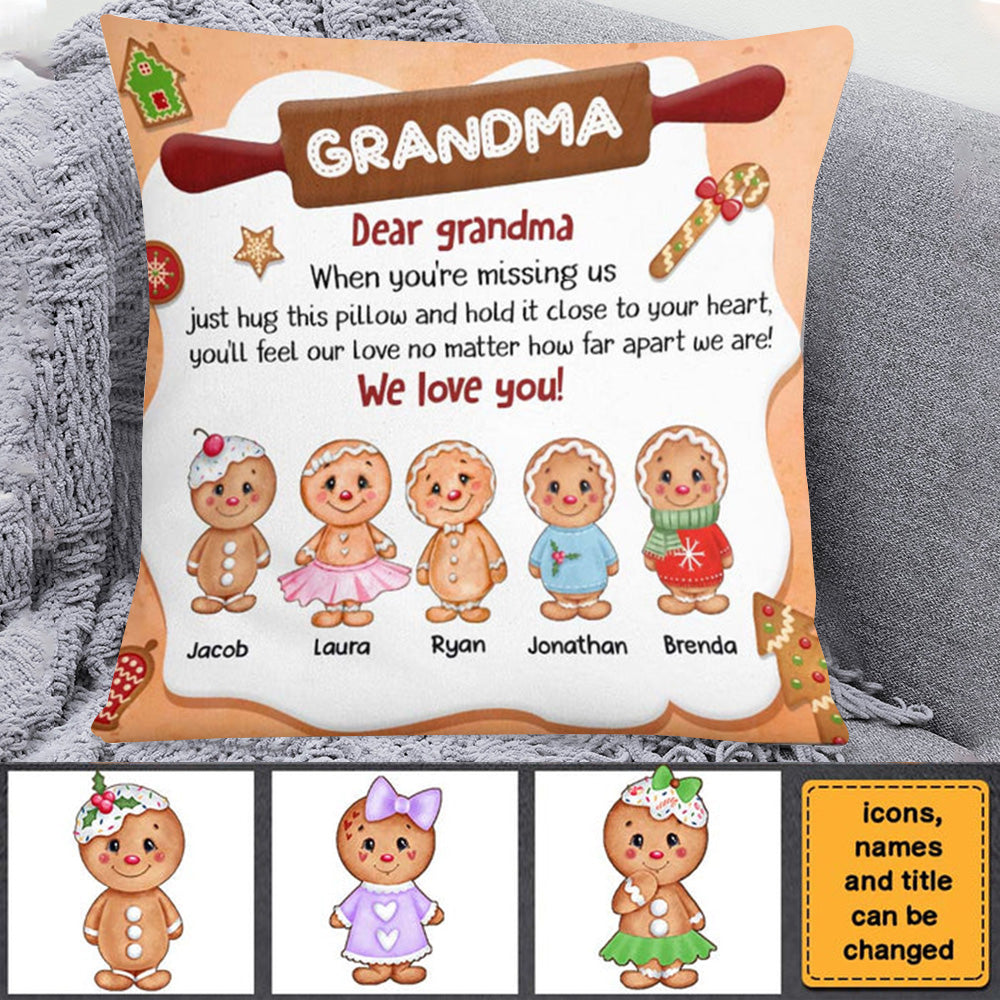 Christmas Gift For Grandma Cookie Pillow