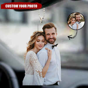 Custom Photo Couple Family - Personalized Acrylic Ornament- Gift For Couples
