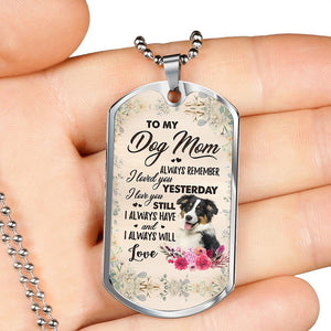 Dog Mom-Australian Shepherd 2-Luxury Necklace