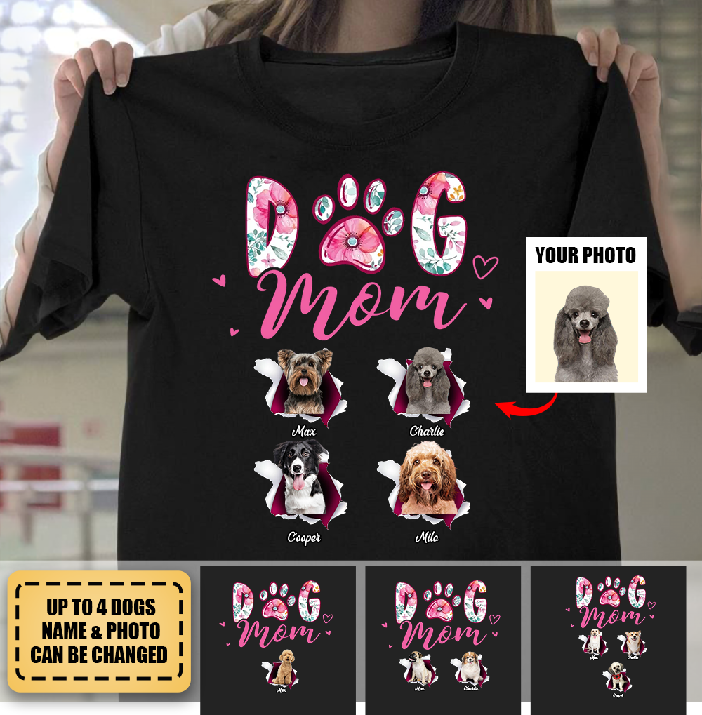 Personalized Gift for Dog Mom Shirt