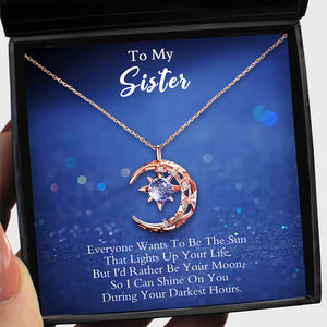 To My Sister-Moon Necklace