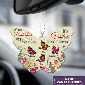 Memorial Gift - Personalized Custom Butterfly Ornament